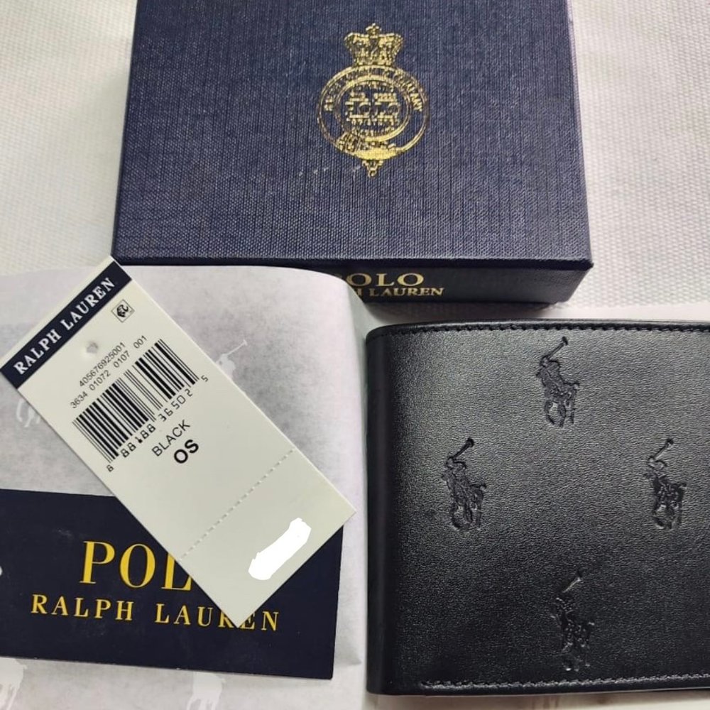 MULTI POLO by RALPH LAUREN Black Leather B… - Picture 3 of 9